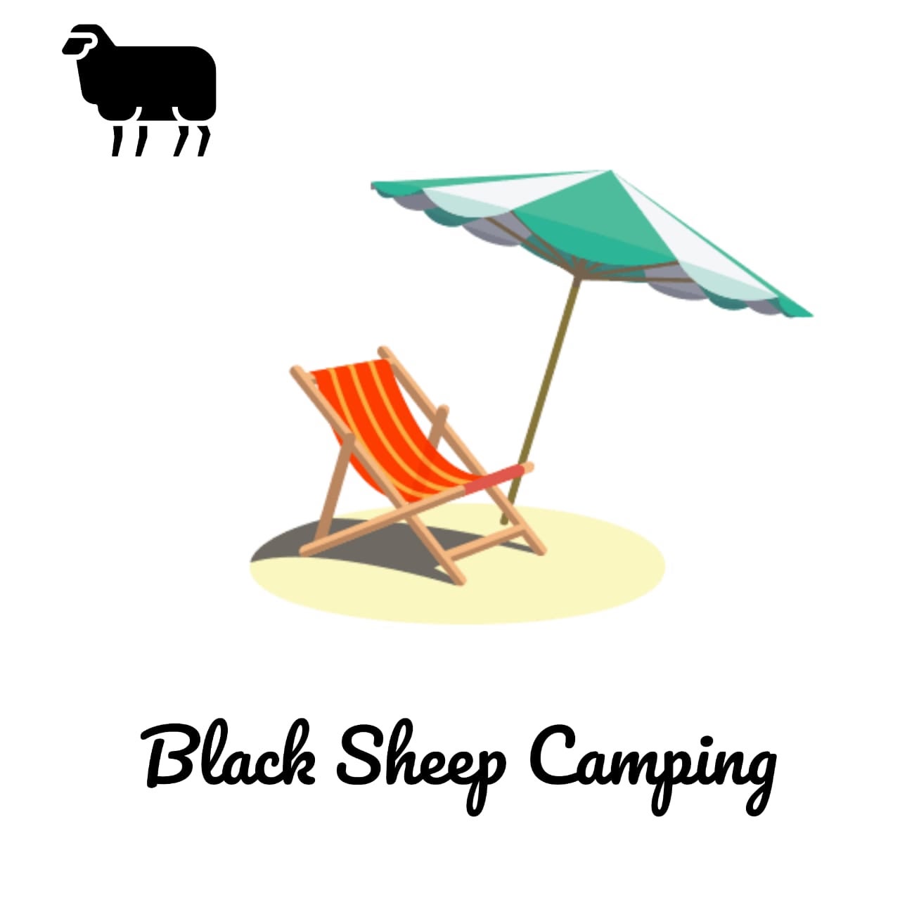 Black shop sheep tent